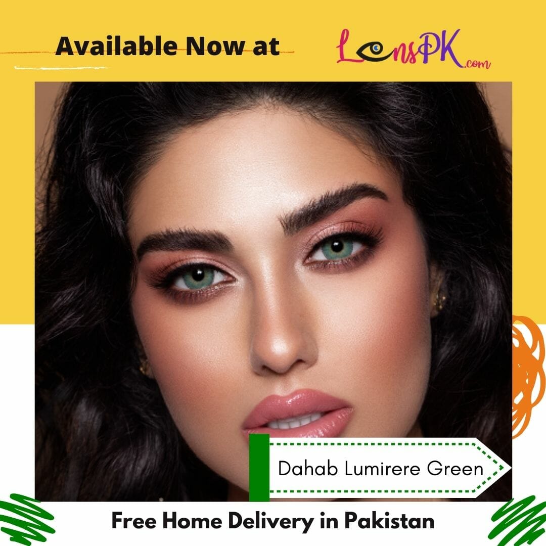 Dahab Lumirere Green Contact Lenses Gold Collection Free Delivery