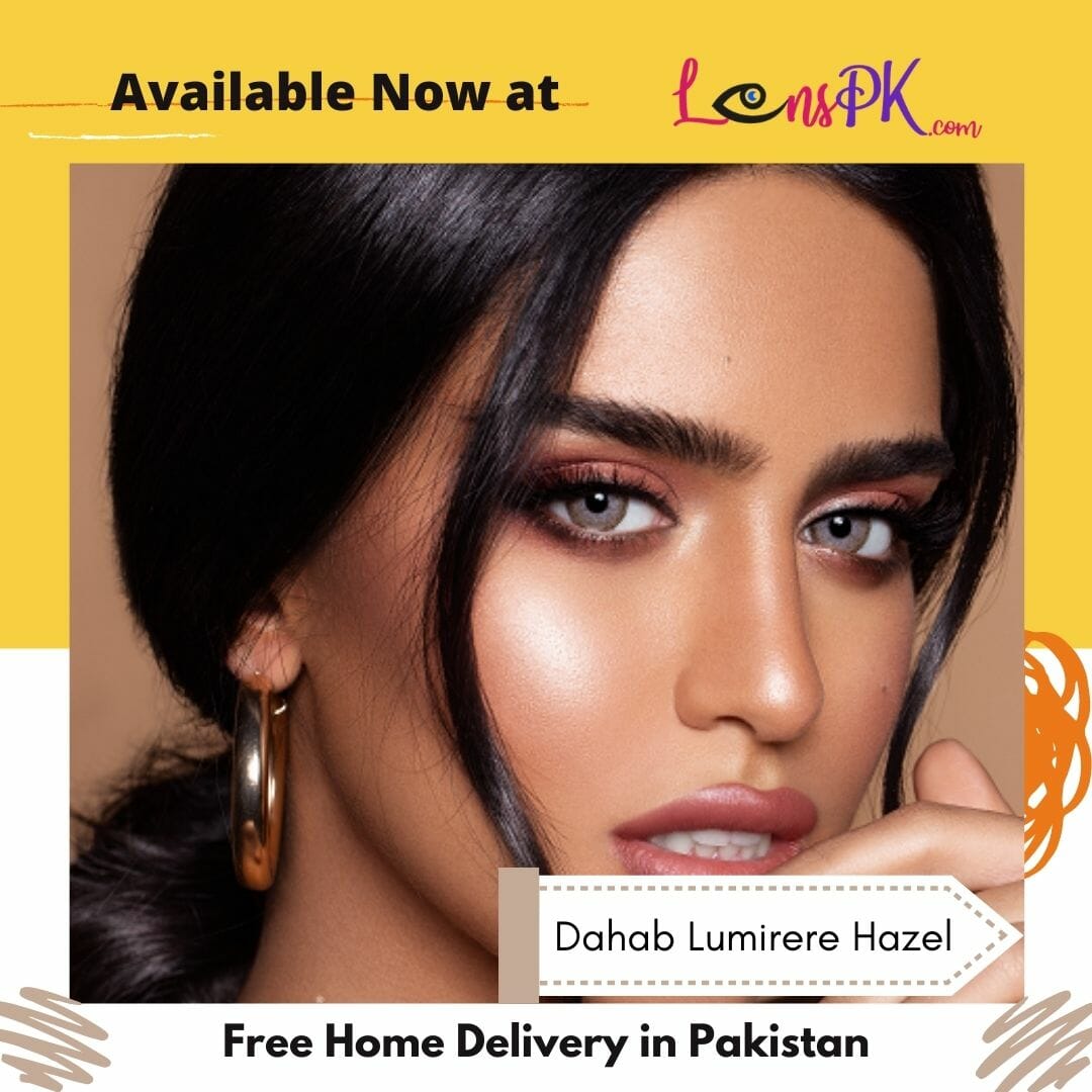 Dahab Lumirere Hazel Contact Lenses Gold Collection Free Delivery
