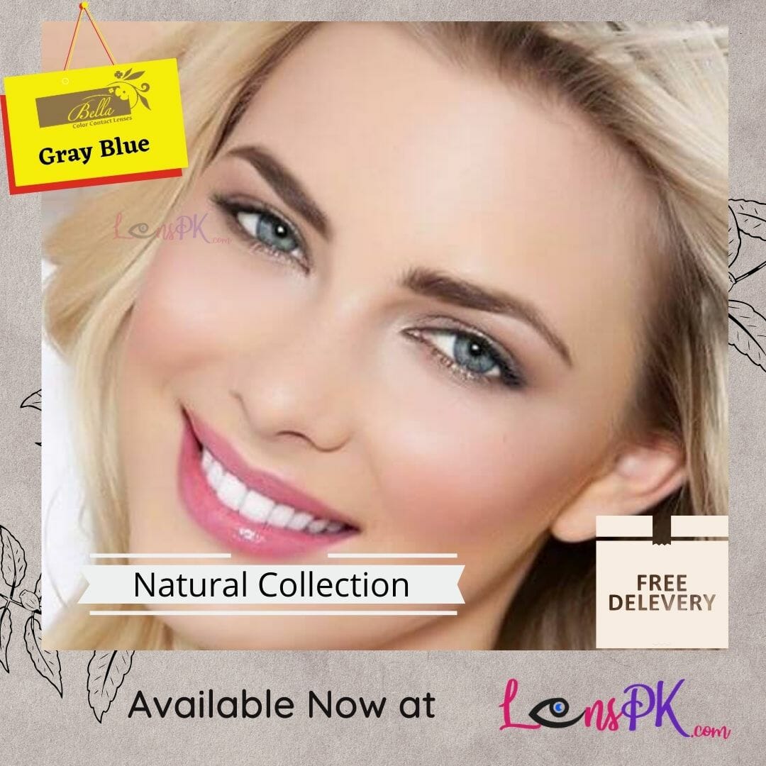 Bella Gray Blue Contact Lenses 100 Original Natural Collection