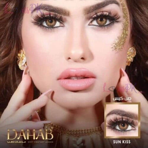 Buy dahab sun kiss contact lenses in pakistan – gold collection - lenspk. Com