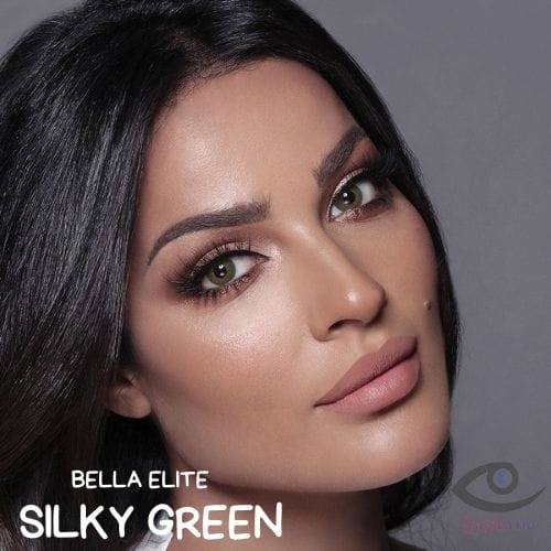Buy bella silky green contact lenses - elite collection - lenspk. Com