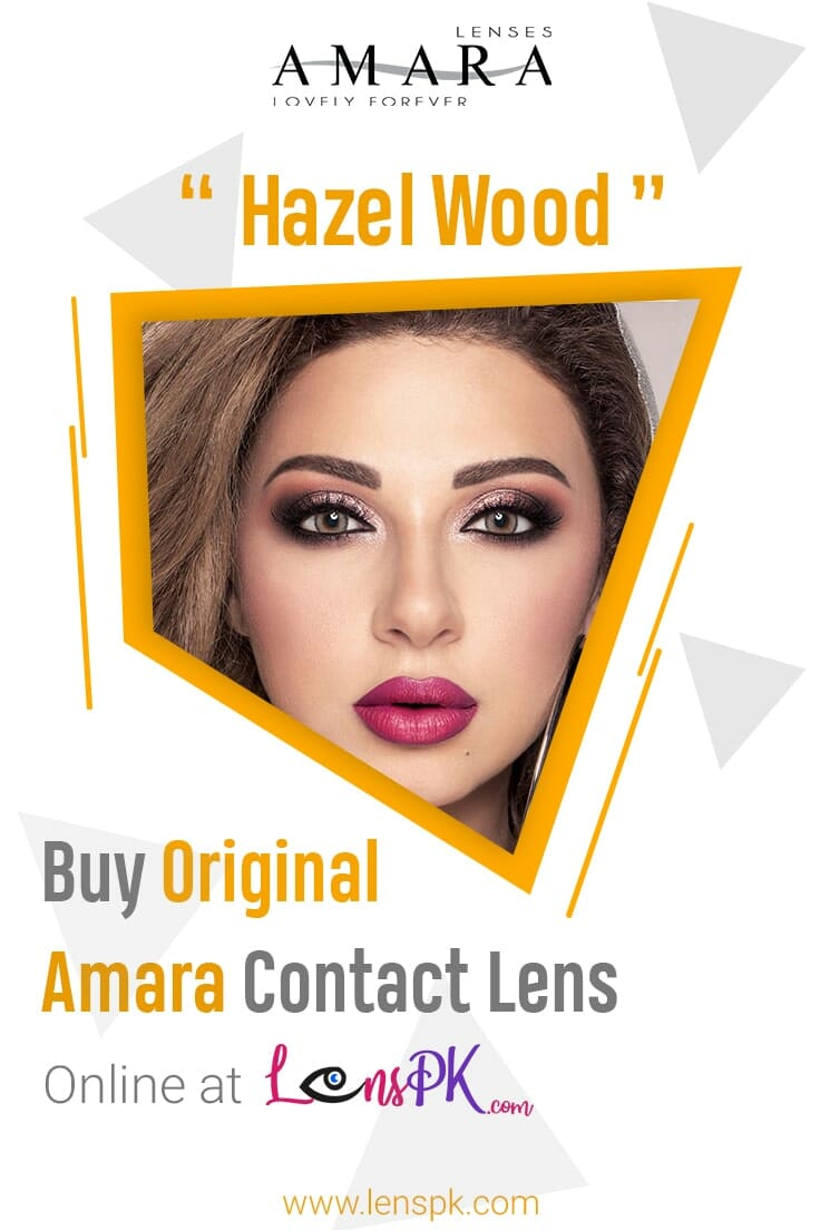 Amara hazel wood contact lenses