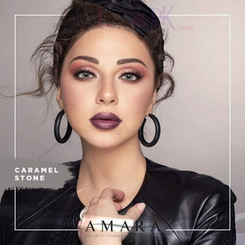 Buy amara burned caramel stone eye contact lenses in pakistan @ lenspk. Com