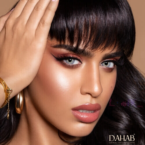 Buy Dahab Lumirere Gray Contact Lenses - Gold Collection - lenspk.com