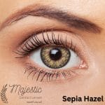 Sepia hazel eye lenses