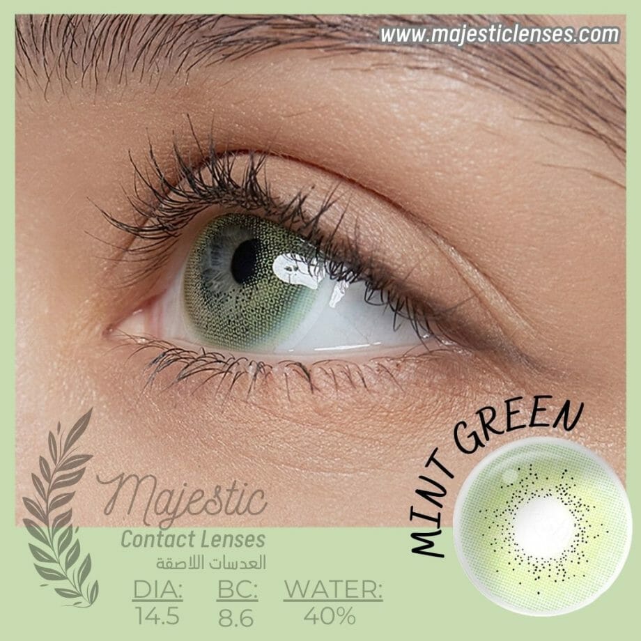 Majestic mint green eye lenses in pakistan