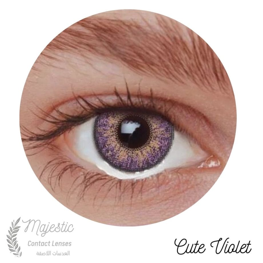 Cute violet eye lenses